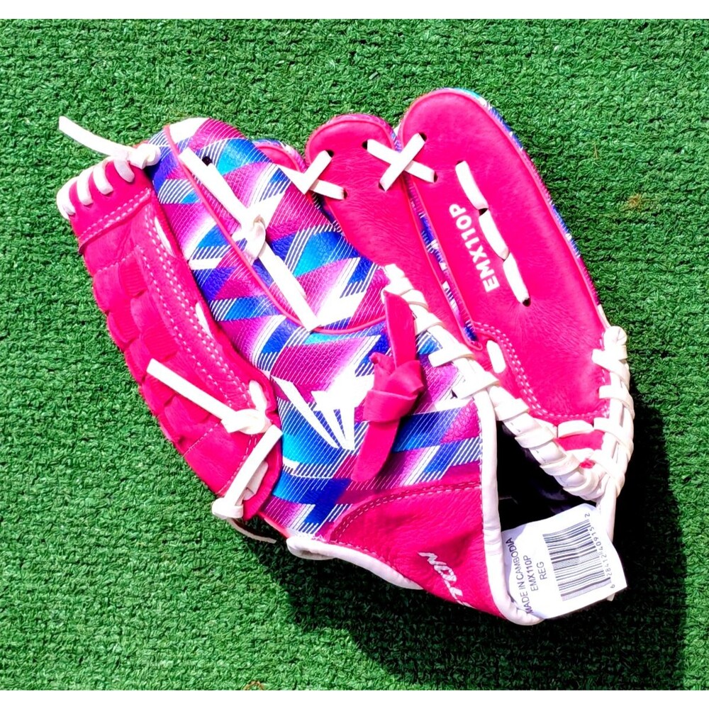 Easton Moxie EMX110P Baseball Girls Kids Pink Leather Glove 11" Left Handed NWT